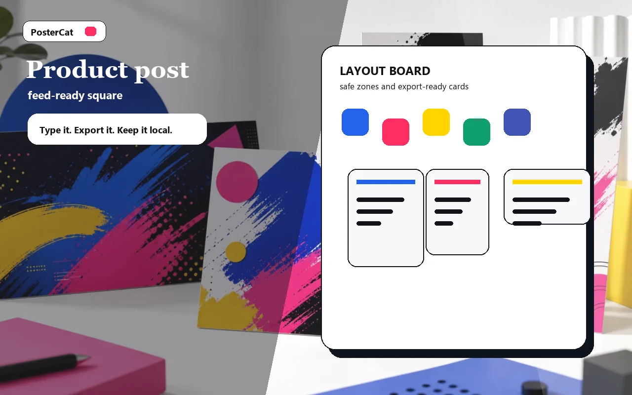 Instagram post design workspace preview